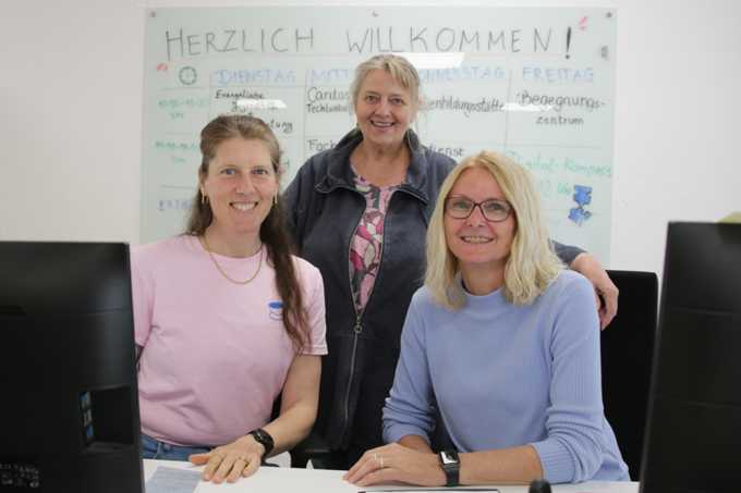 Ellen Brings, Doris Roloff und Maria Jasper (v.l.) gehören zum Team. 